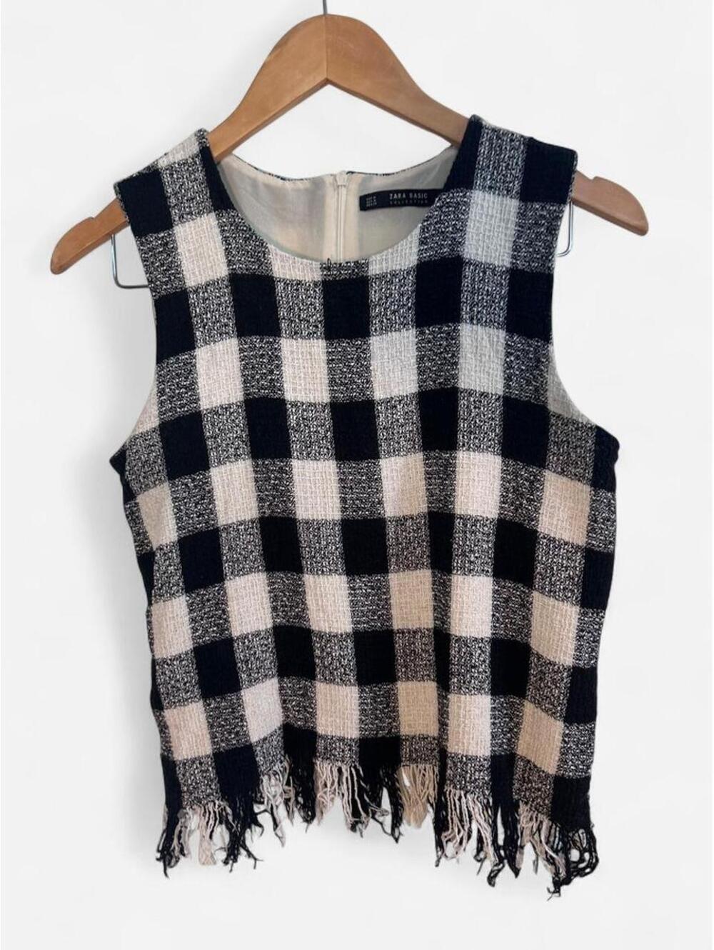 Zara Women's Multi and Black Blous